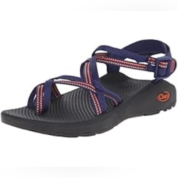 Chaco Shoes - Chaco Women’s Z/Cloud X2 navy blue with red accents Size W5